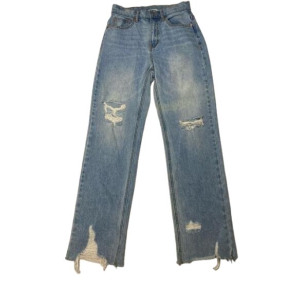 BDG Denim - BDG Women's High Rise Distressed Blue Jeans